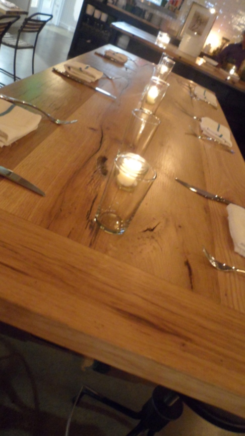 Dining tables at The Whelk in Westport Connecticut