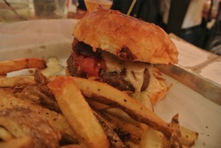 Crispy pork belly on a burger? Sign us up!