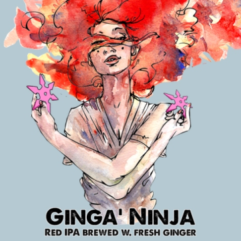 Ginga' Ninja from Black Hog Brewing in Oxford, CT